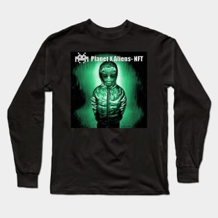 Funny Alien Sci Fi  Meme Long Sleeve T-Shirt